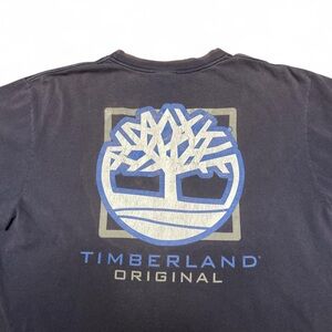 Vintage timberland original navy faded graphic t-shirt